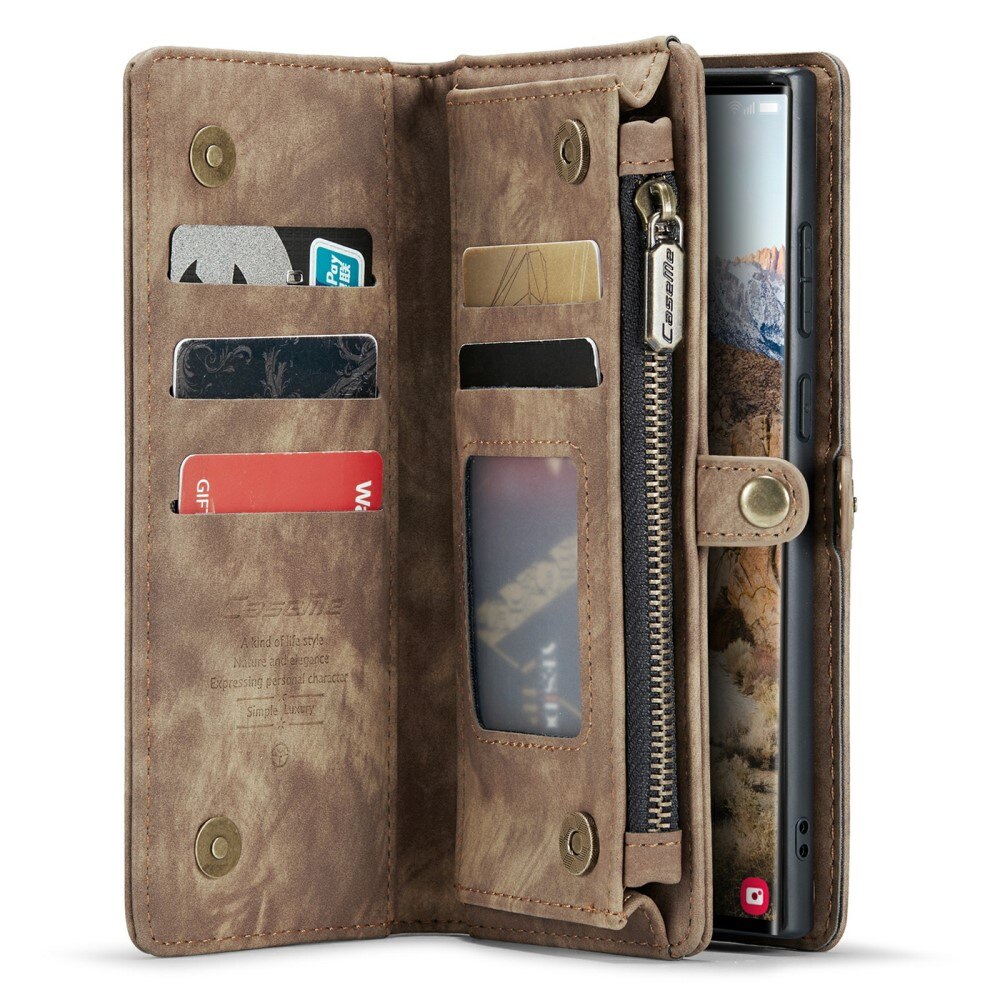 Multi-slot Hoesje Samsung Galaxy S24 Ultra bruin