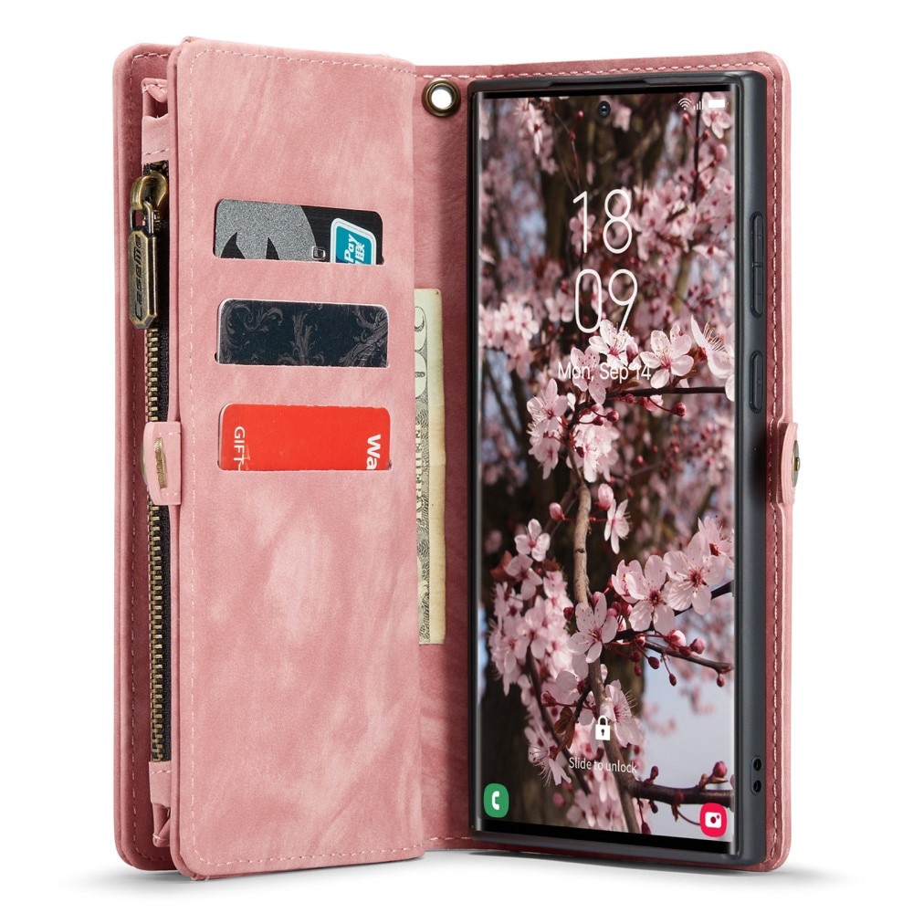Multi-slot Hoesje Samsung Galaxy S24 Ultra roze
