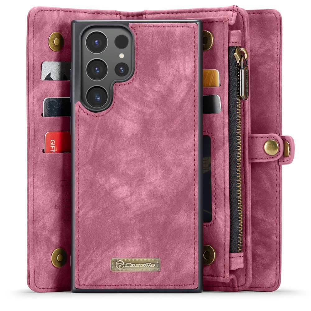 Multi-slot Hoesje Samsung Galaxy S24 Ultra rood