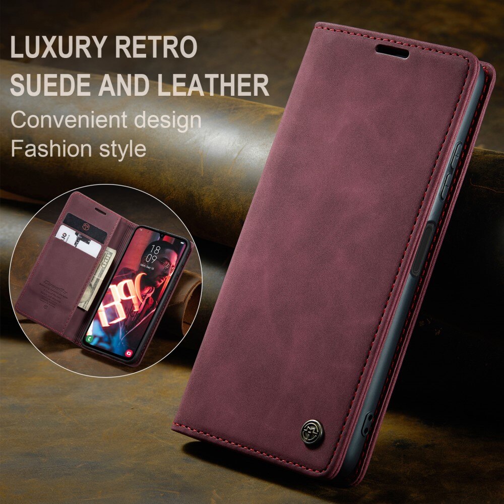 Slim Bookcover Hoesje Samsung Galaxy A15 Rood