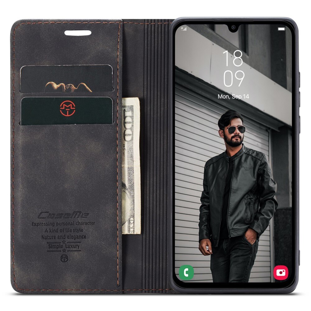 Slim Bookcover Hoesje Samsung Galaxy A15 Zwart