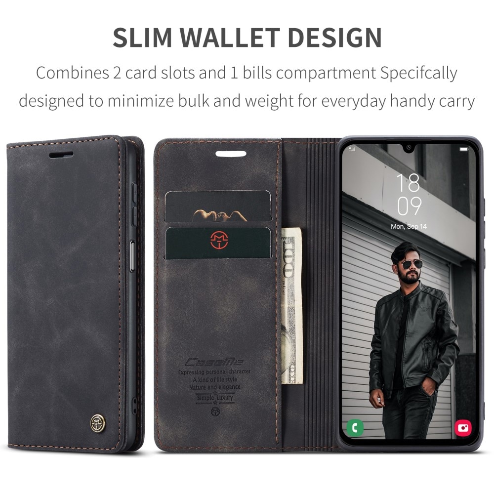 Slim Bookcover hoesje Samsung Galaxy A15 zwart