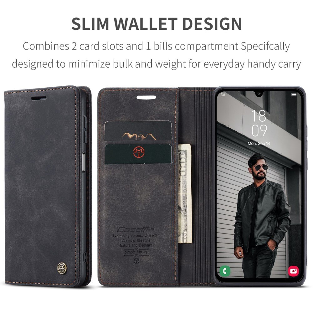 Slim Bookcover Hoesje Samsung Galaxy A15 Zwart