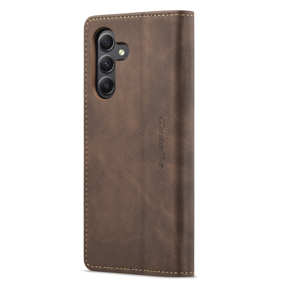 Slim Bookcover hoesje Samsung Galaxy A15 bruin