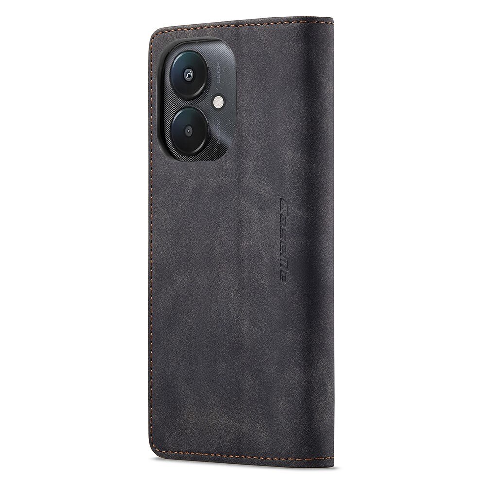 Slim Bookcover hoesje Xiaomi Redmi 13C zwart