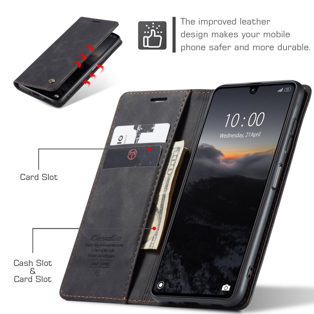 Slim Bookcover hoesje Xiaomi Redmi 13C zwart