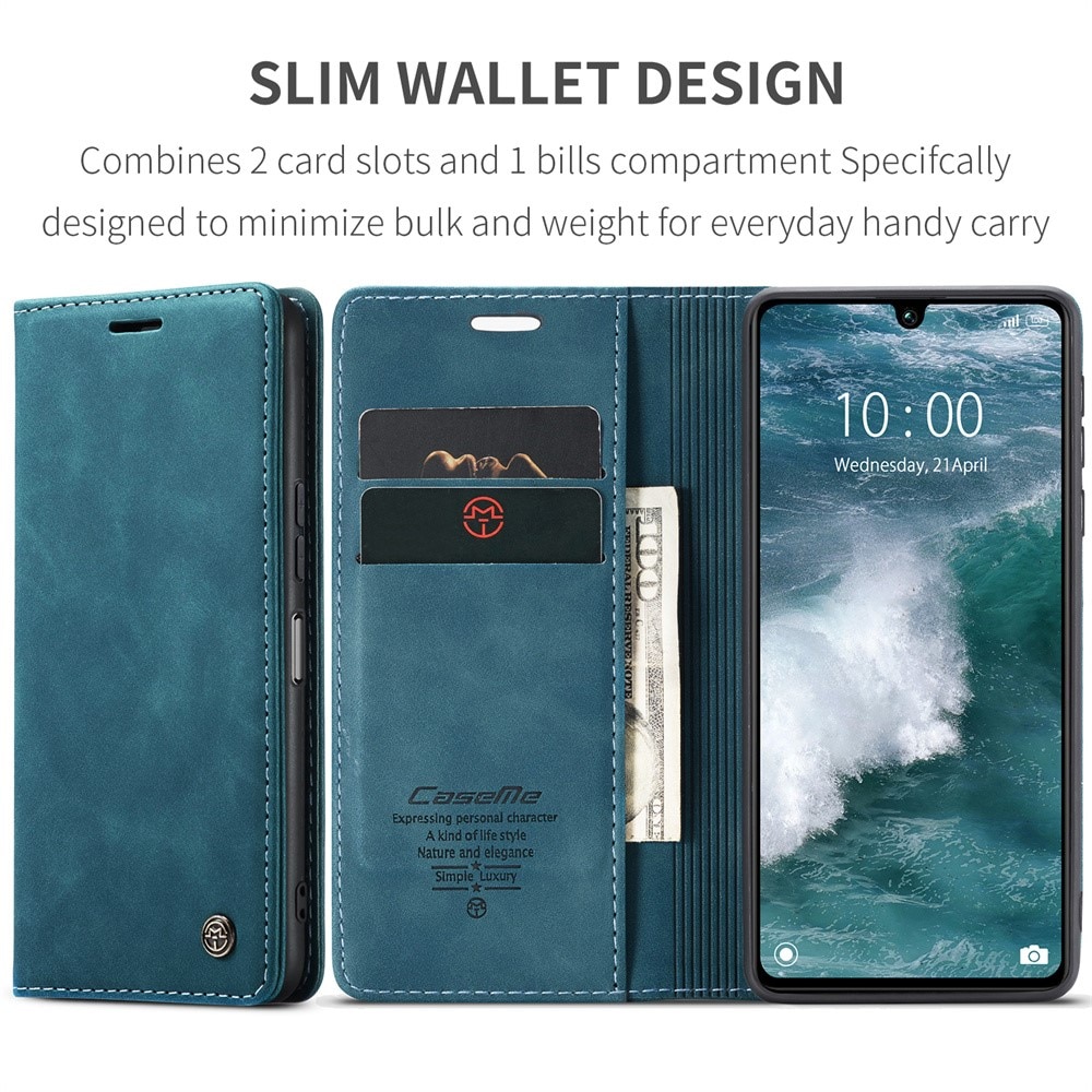 Slim Bookcover hoesje Xiaomi Redmi 13C blauw