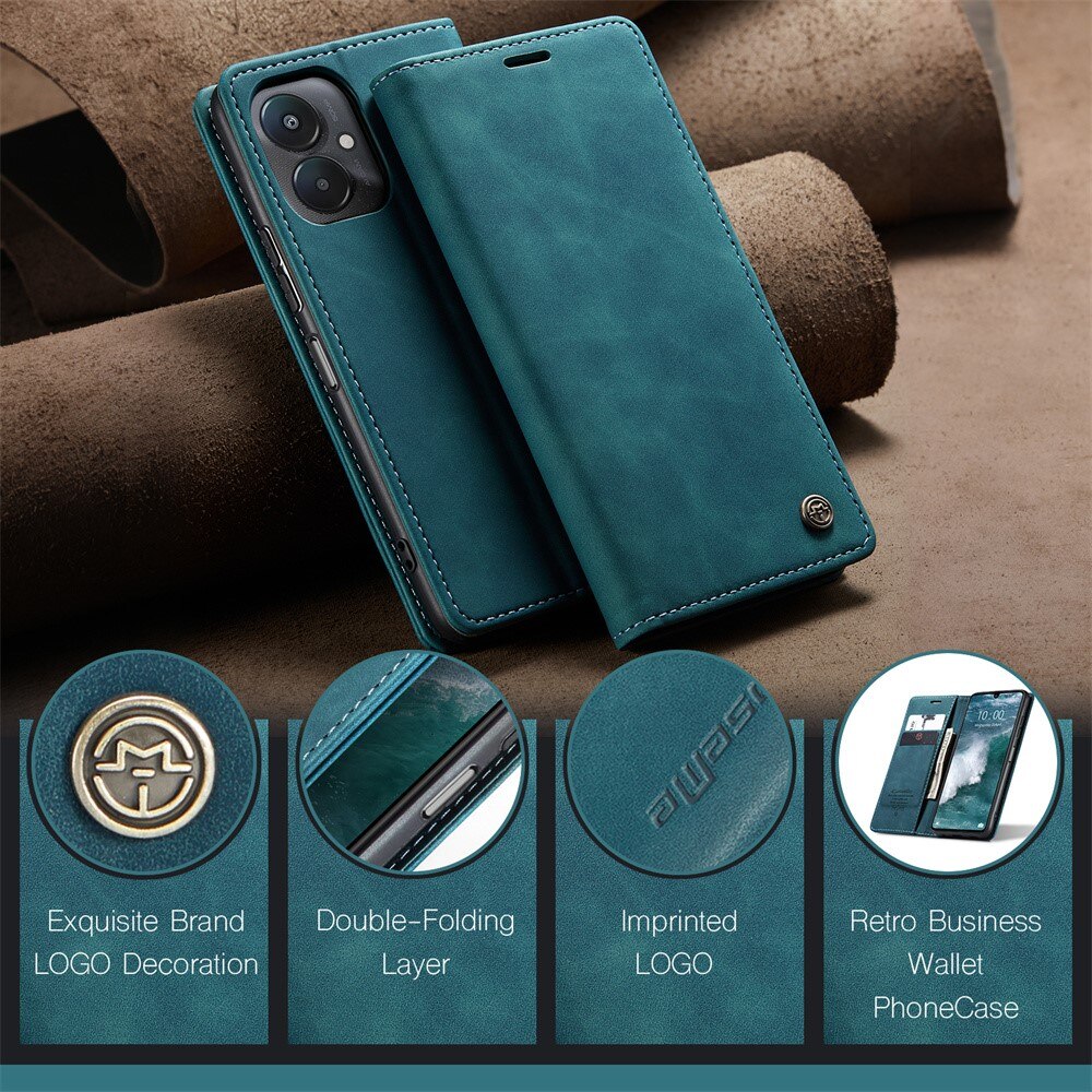 Slim Bookcover hoesje Xiaomi Redmi 13C blauw