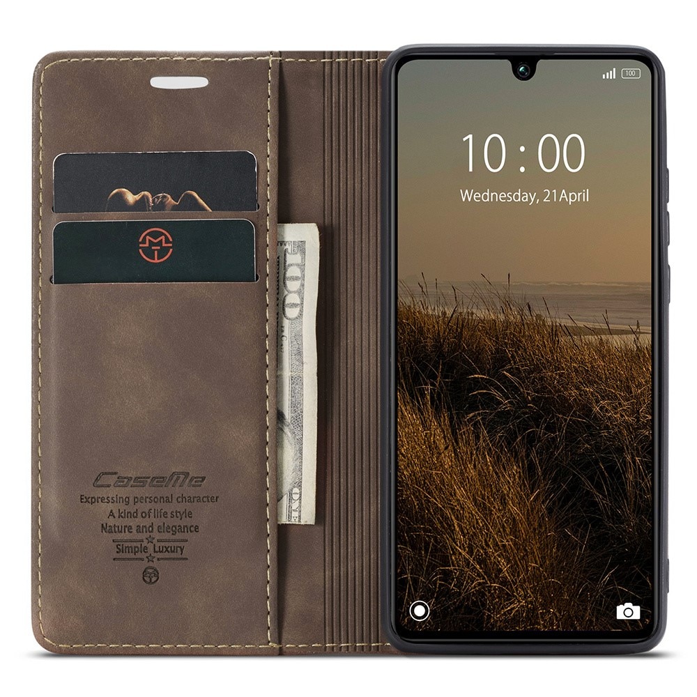 Slim Bookcover hoesje Xiaomi Redmi 13C bruin