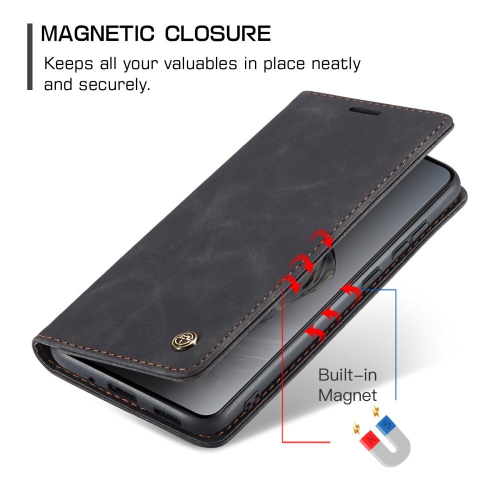 Slim Bookcover hoesje OnePlus 12 zwart