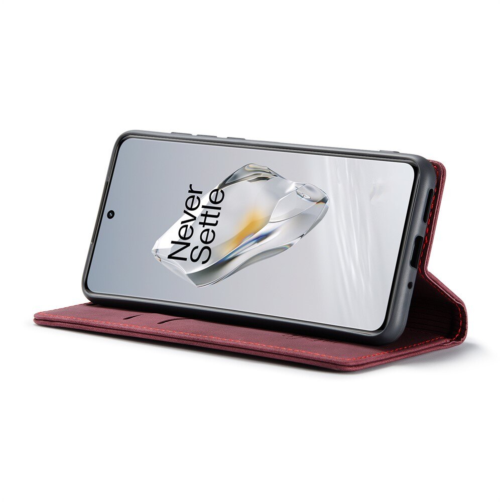 Slim Bookcover hoesje OnePlus 12 rood