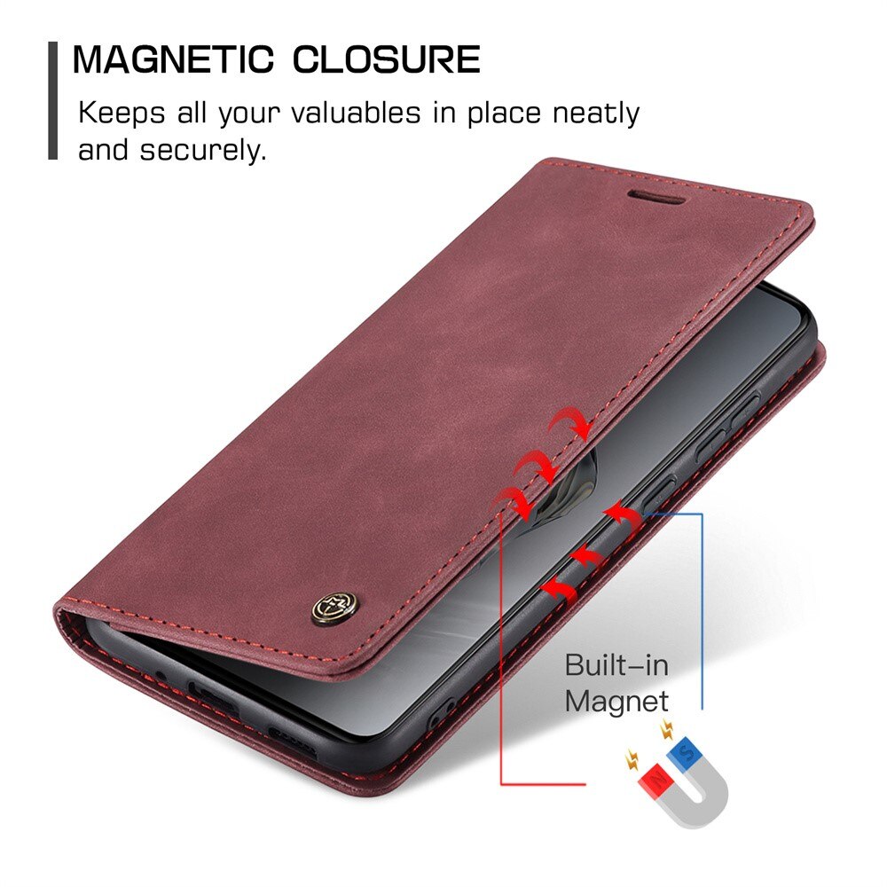 Slim Bookcover hoesje OnePlus 12 rood