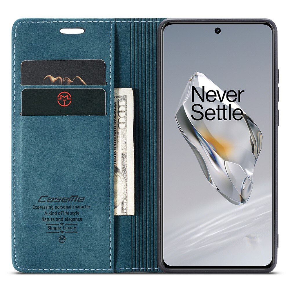 Slim Bookcover hoesje OnePlus 12 blauw