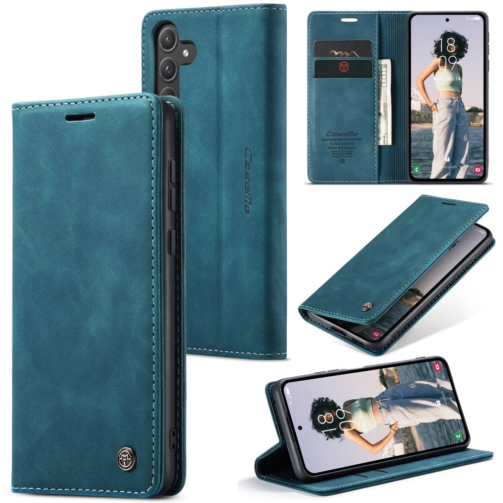 Slim Bookcover hoesje Samsung Galaxy A55 blauw