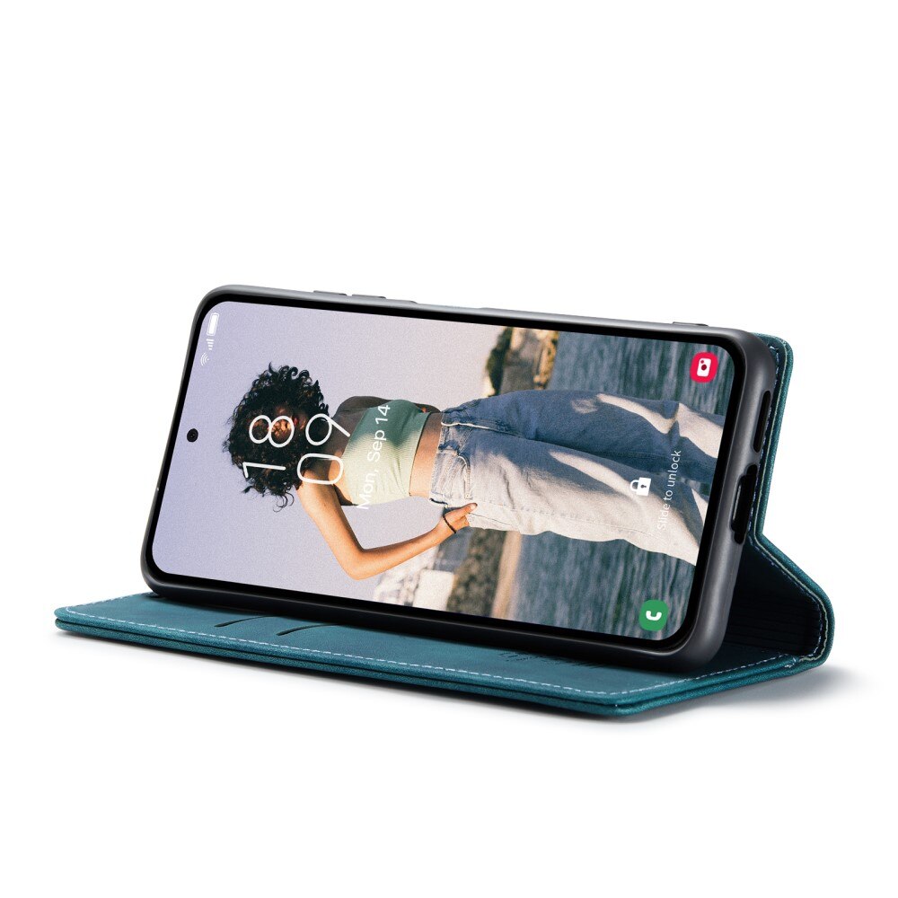 Slim Bookcover hoesje Samsung Galaxy A55 blauw