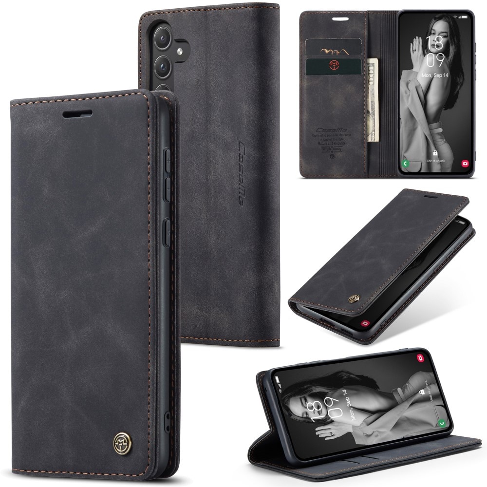 Slim Bookcover hoesje Samsung Galaxy A55 zwart