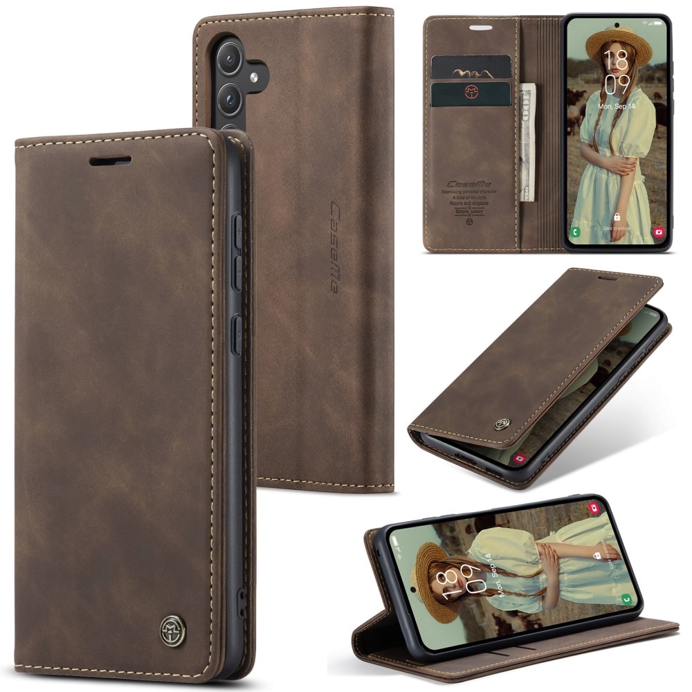 Slim Bookcover hoesje Samsung Galaxy A55 bruin