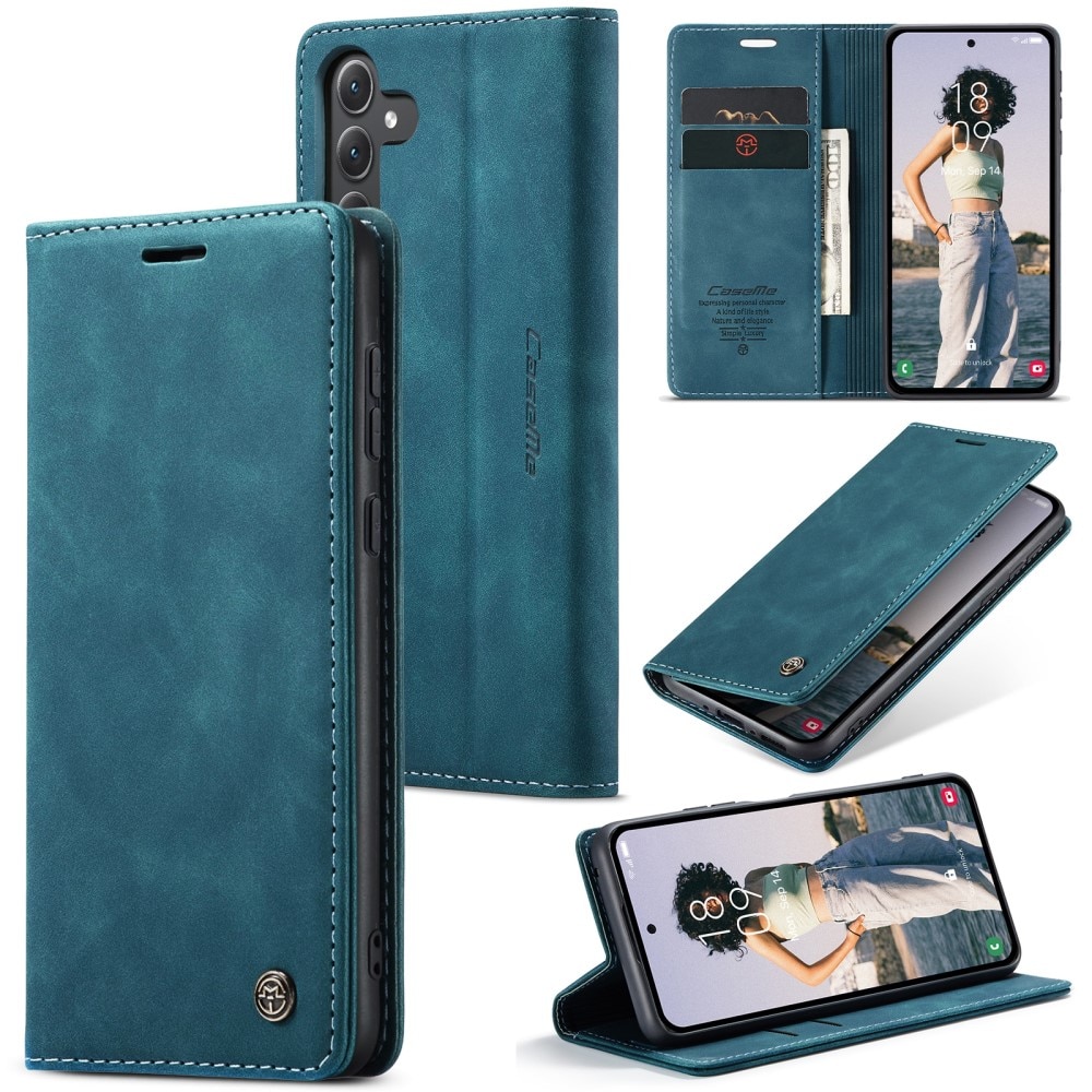 Slim Bookcover hoesje Samsung Galaxy A35 blauw