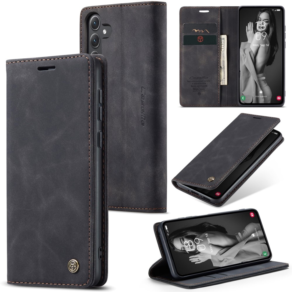 Slim Bookcover hoesje Samsung Galaxy A35 zwart