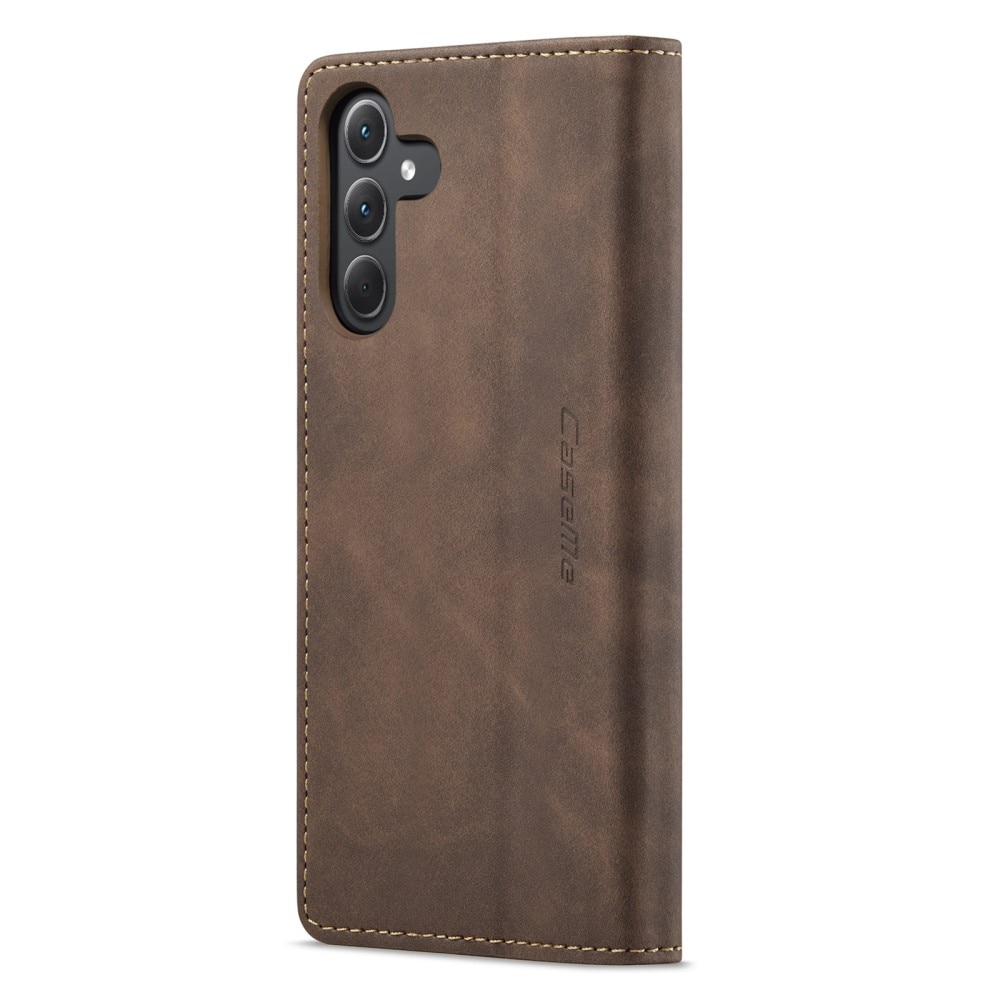 Slim Bookcover Hoesje Samsung Galaxy A35 Bruin