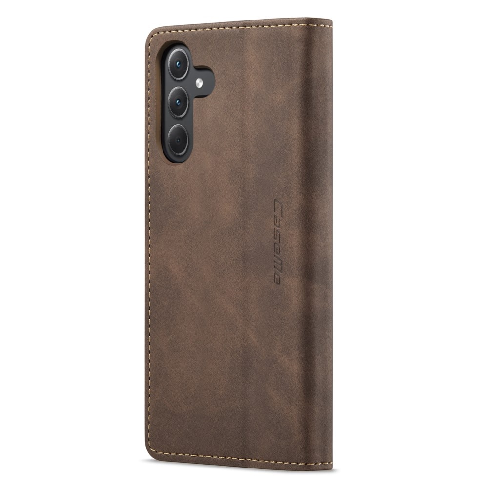 Slim Bookcover hoesje Samsung Galaxy A35 bruin