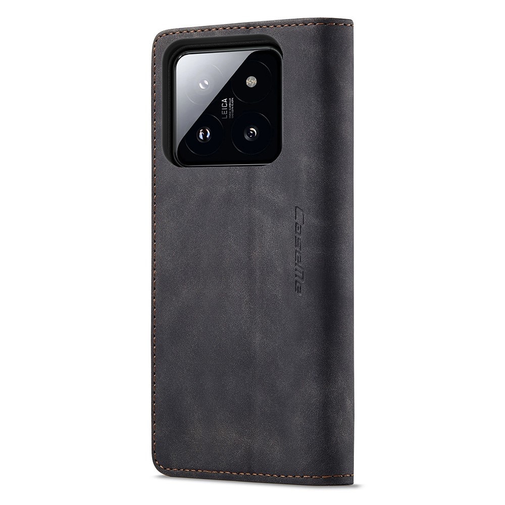 Slim Bookcover hoesje Xiaomi 14 zwart