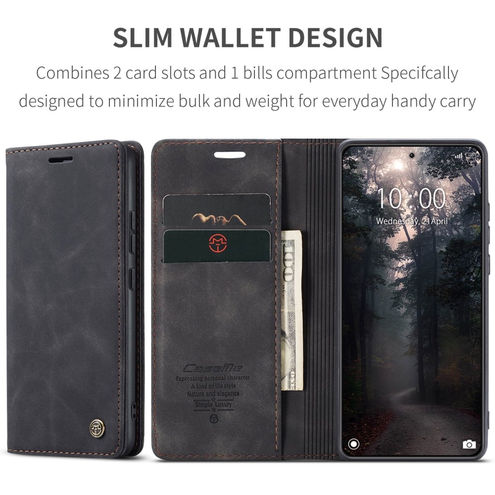 Slim Bookcover hoesje Xiaomi 14 zwart