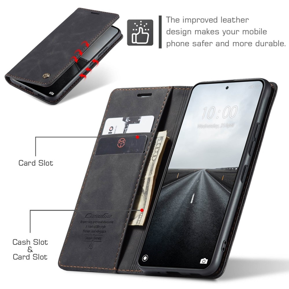 Slim Bookcover hoesje Xiaomi 14 Pro zwart