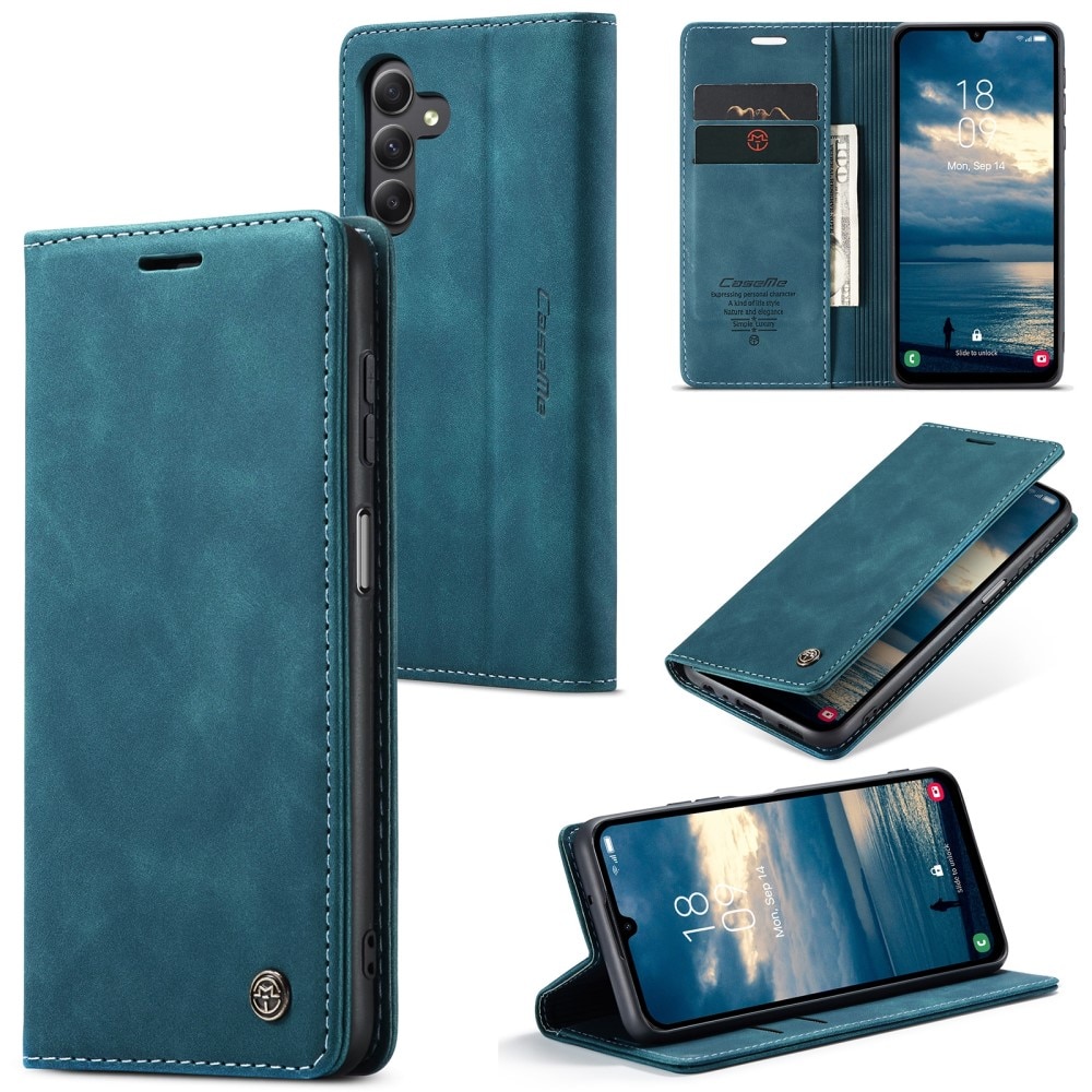 Slim Bookcover hoesje Samsung Galaxy A25 blauw