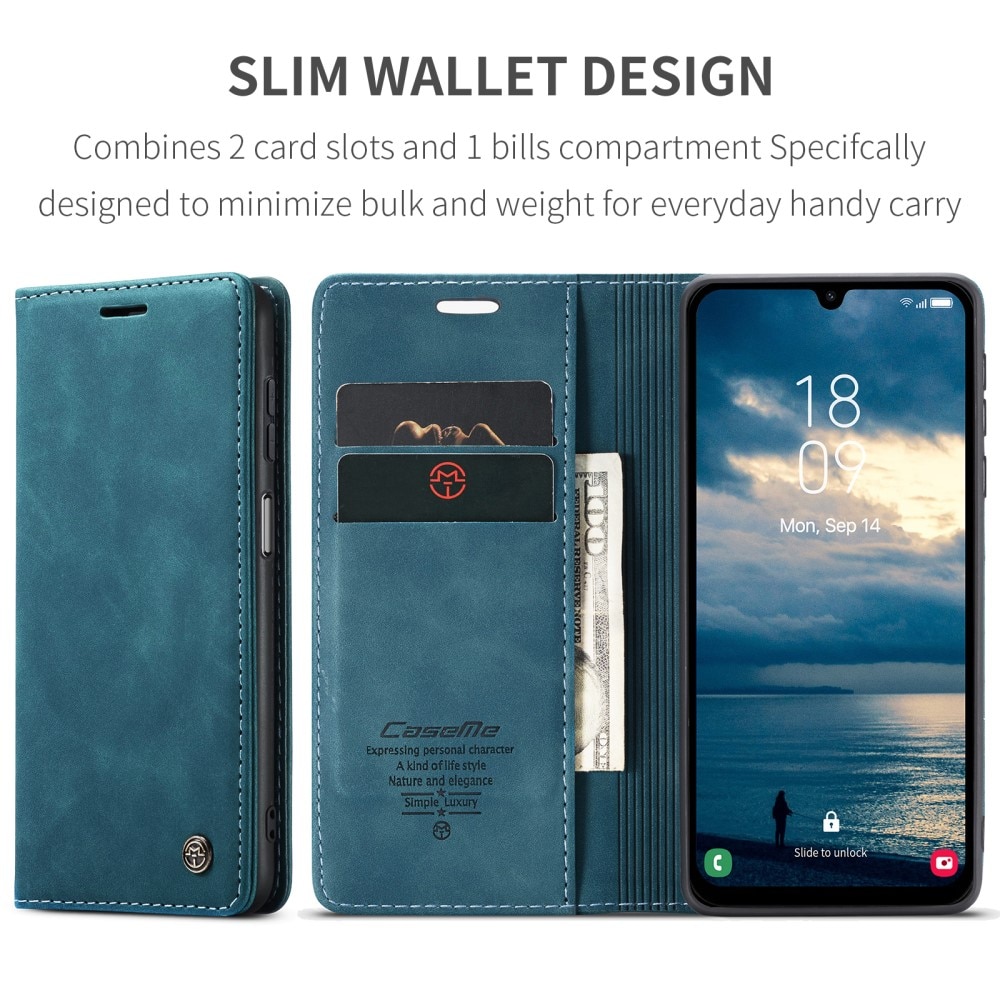 Slim Bookcover hoesje Samsung Galaxy A25 blauw
