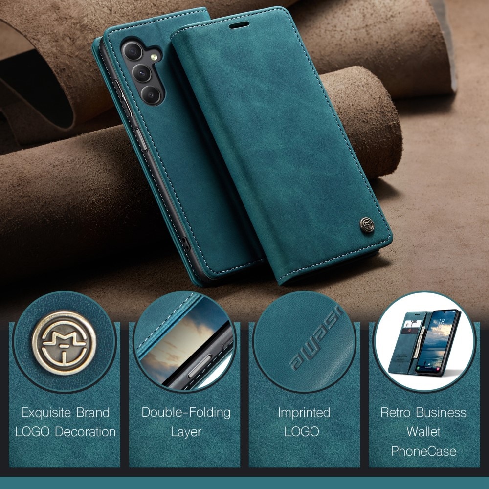 Slim Bookcover hoesje Samsung Galaxy A25 blauw