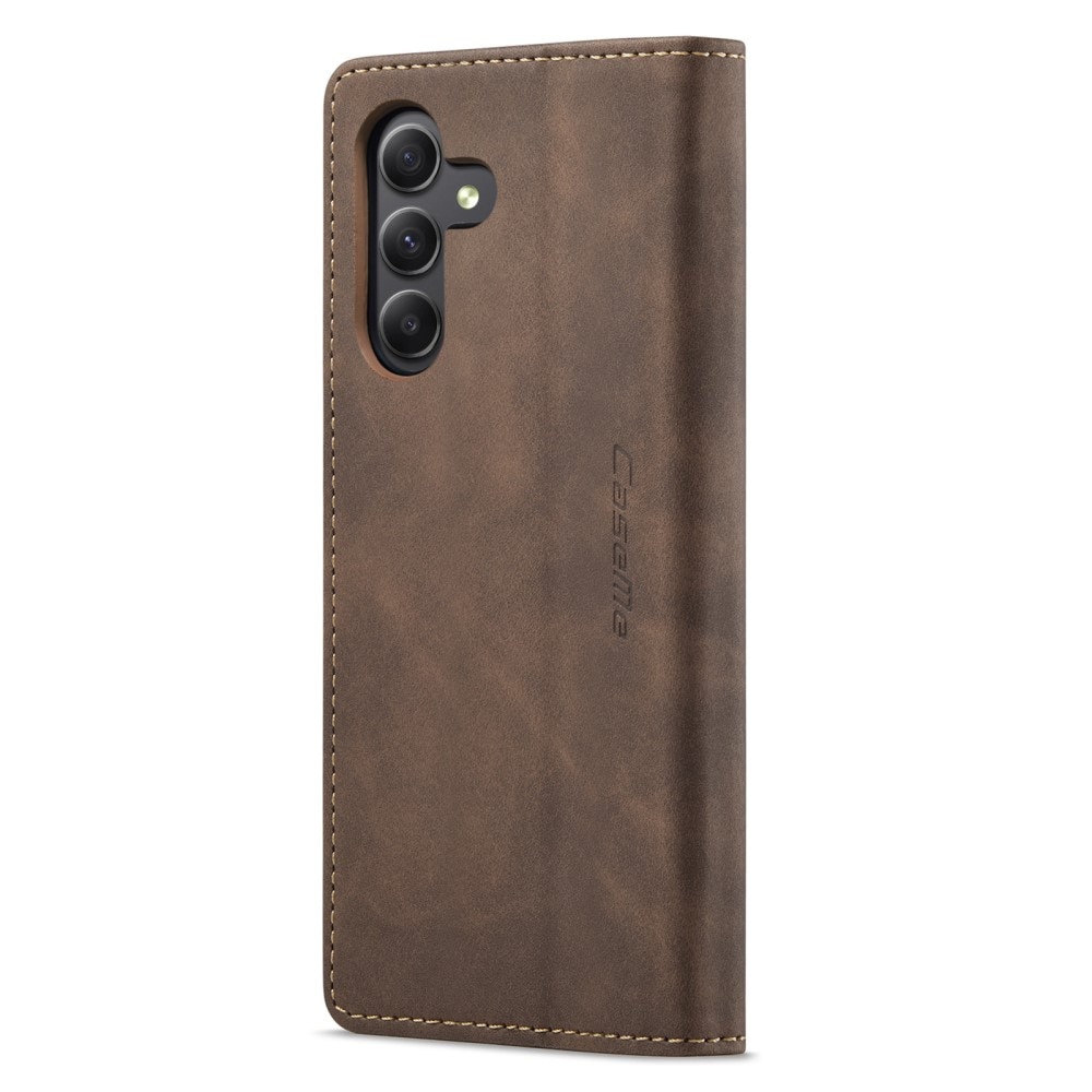 Slim Bookcover hoesje Samsung Galaxy A25 bruin