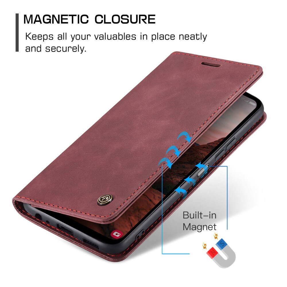 Slim Bookcover hoesje Samsung Galaxy A05s rood