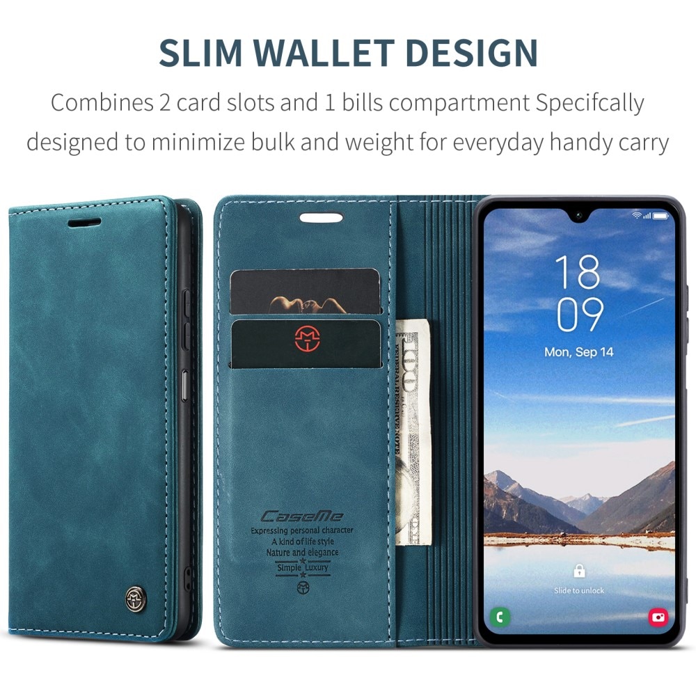 Slim Bookcover hoesje Samsung Galaxy A05s blauw