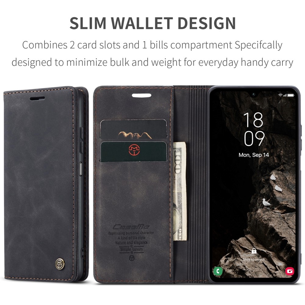 Slim Bookcover hoesje Samsung Galaxy A05s zwart