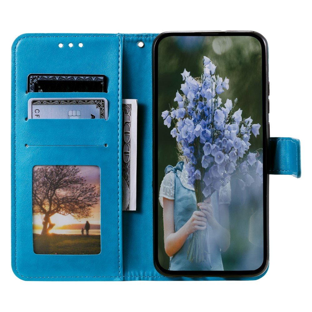 Sony Xperia 10 VI Leren Mandalahoesje blauw