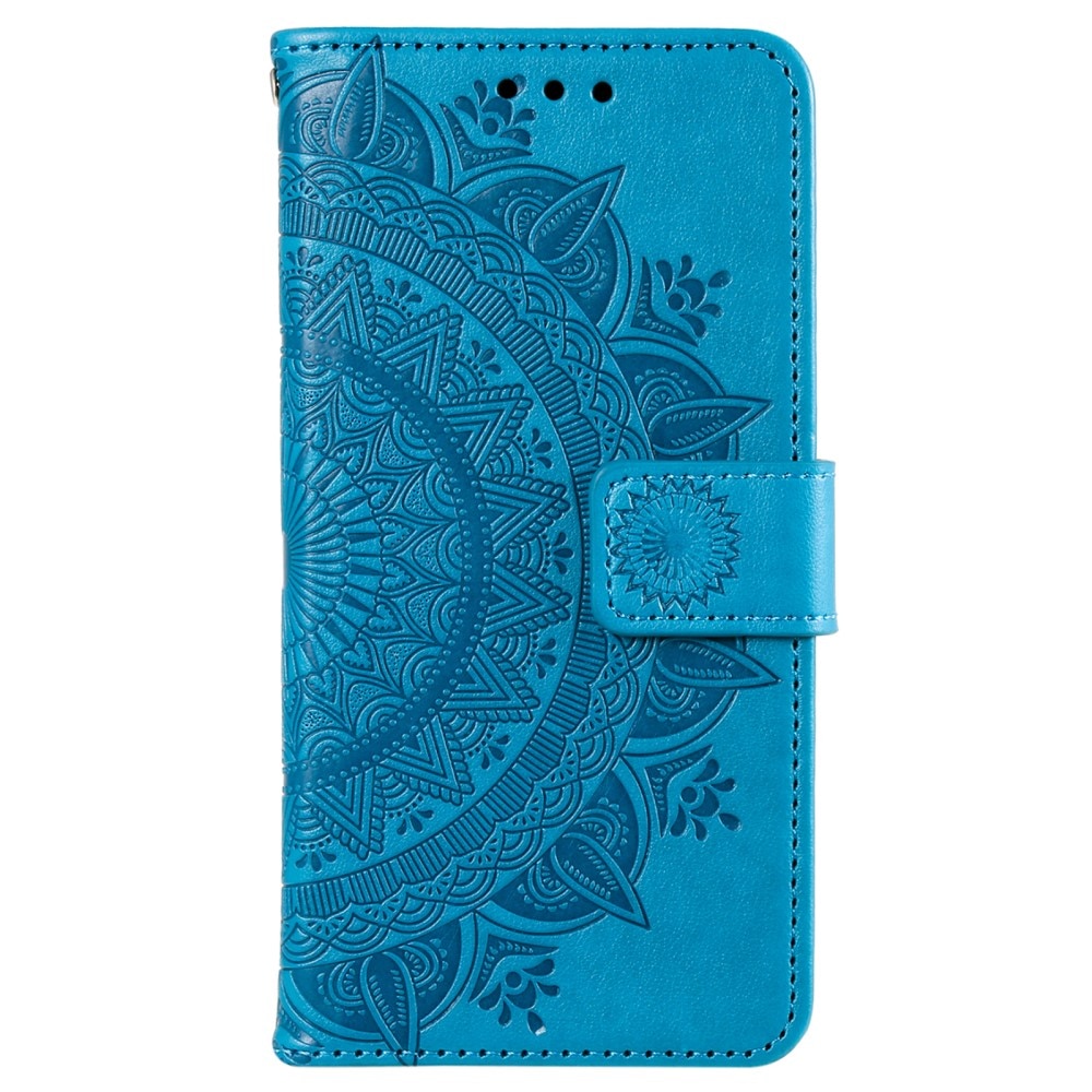 Sony Xperia 10 VI Leren Mandalahoesje blauw