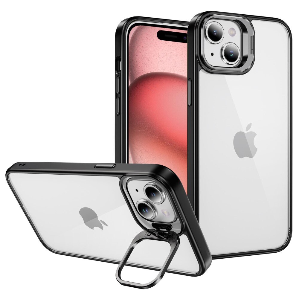 iPhone 14 Hybridcase Camera Kickstand zwart