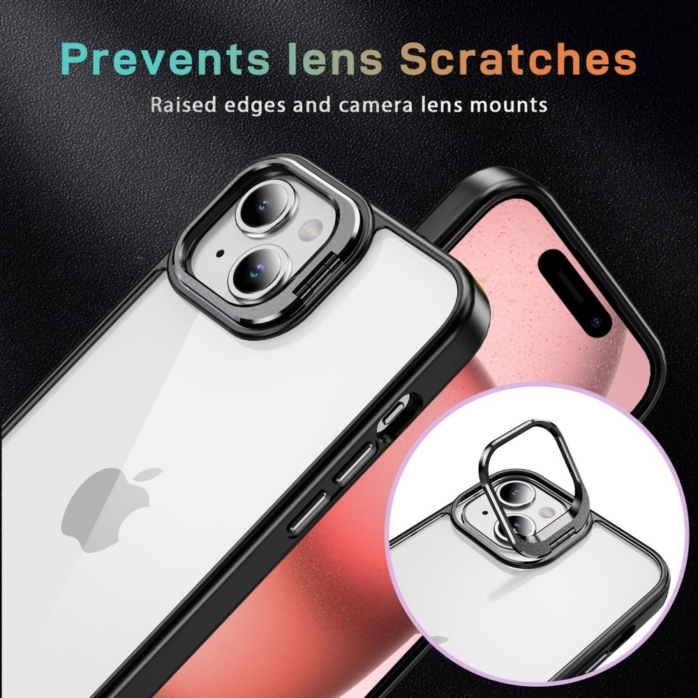 iPhone 14 Hybridcase Camera Kickstand zwart