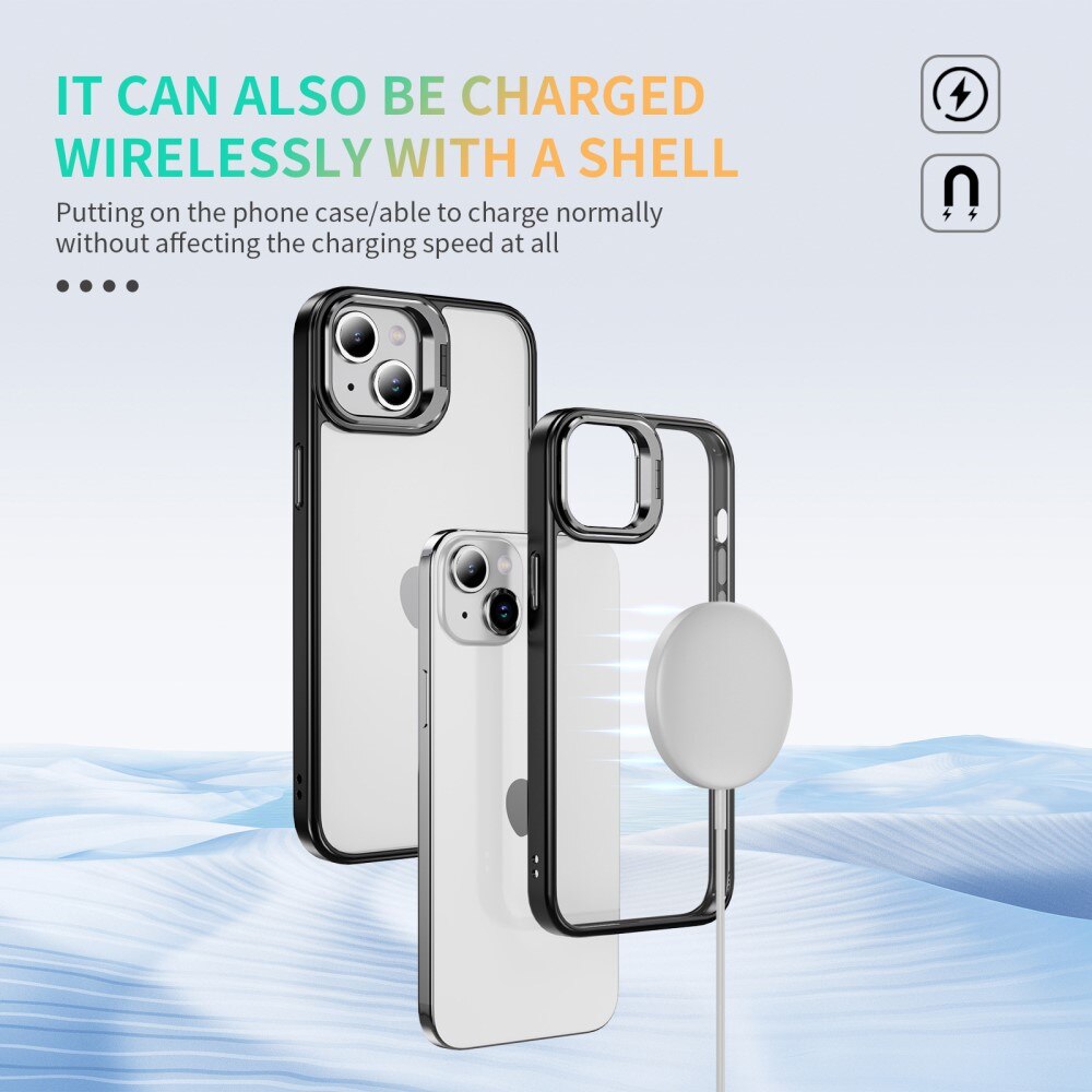 iPhone 13 Hybridcase Camera Kickstand zwart