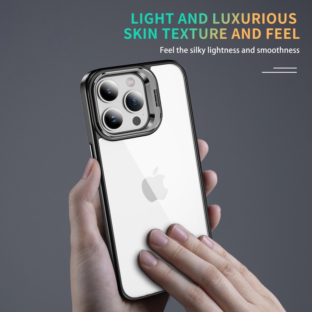 iPhone 12 Hybridcase Camera Kickstand zwart