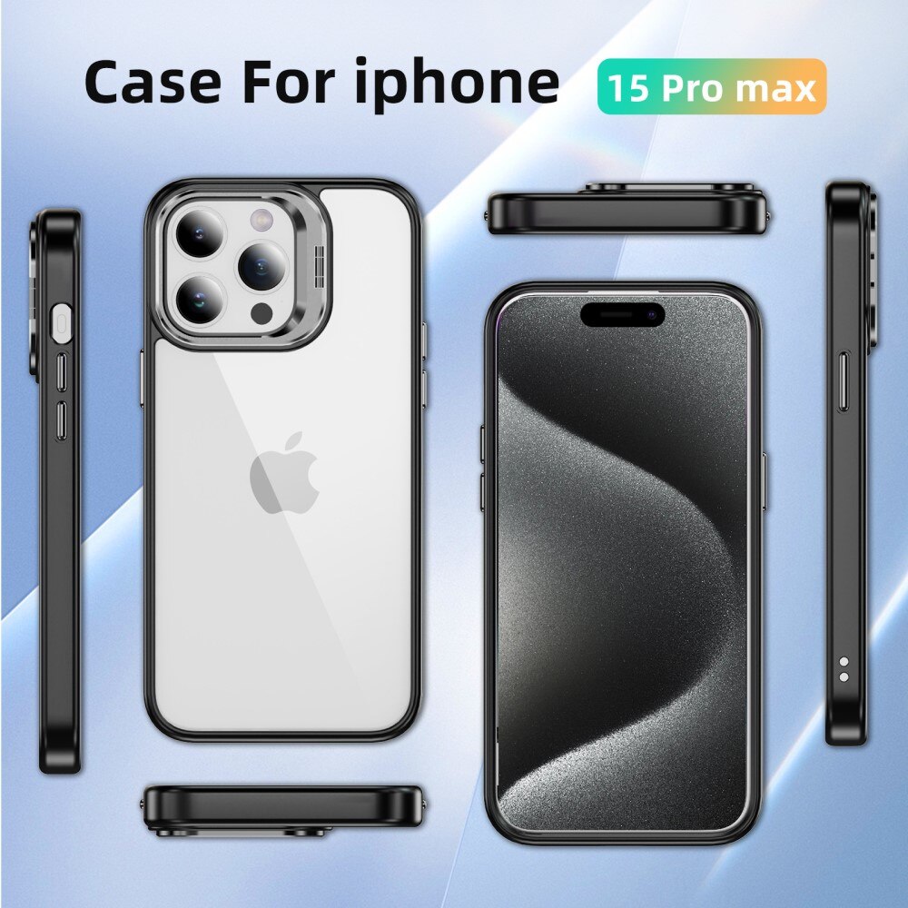 iPhone 12 Pro Hybridcase Camera Kickstand zwart