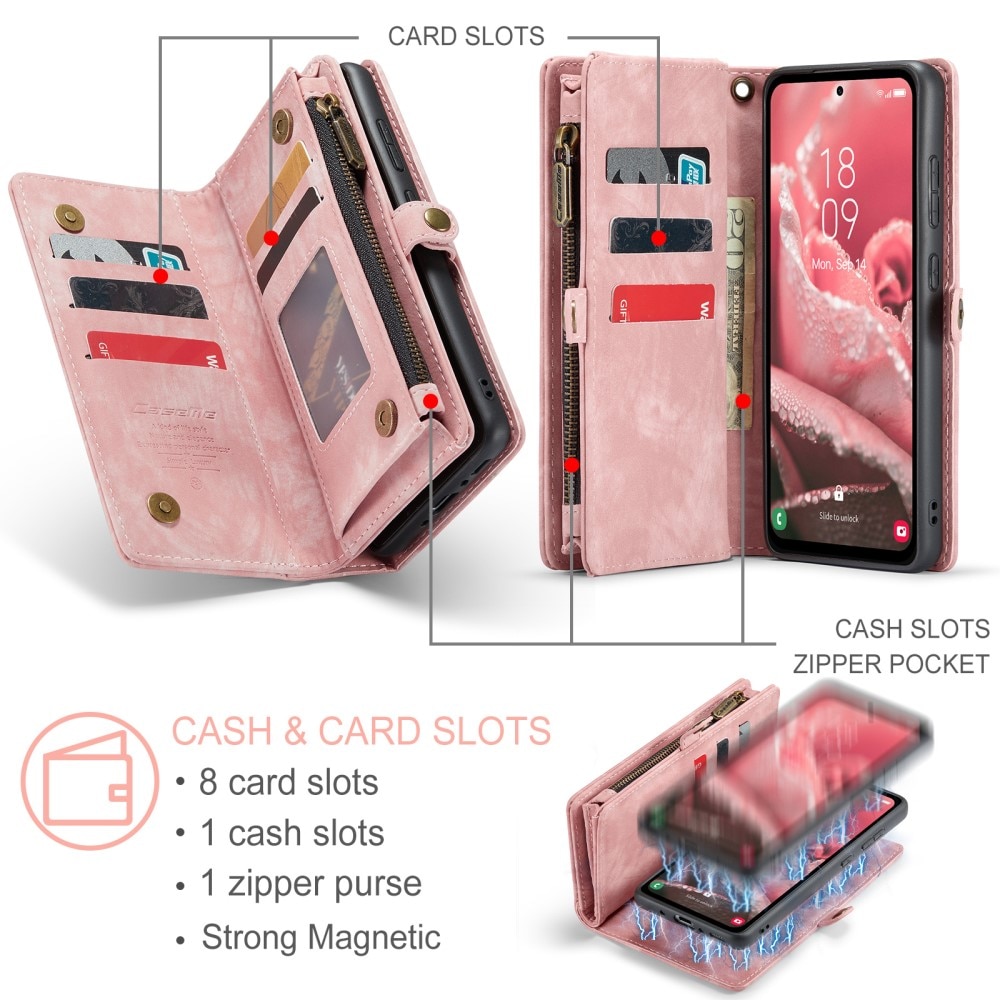 Multi-slot Hoesje Samsung Galaxy A35 roze