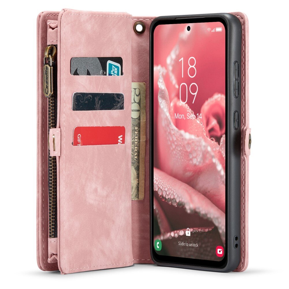 Multi-slot Hoesje Samsung Galaxy A35 roze