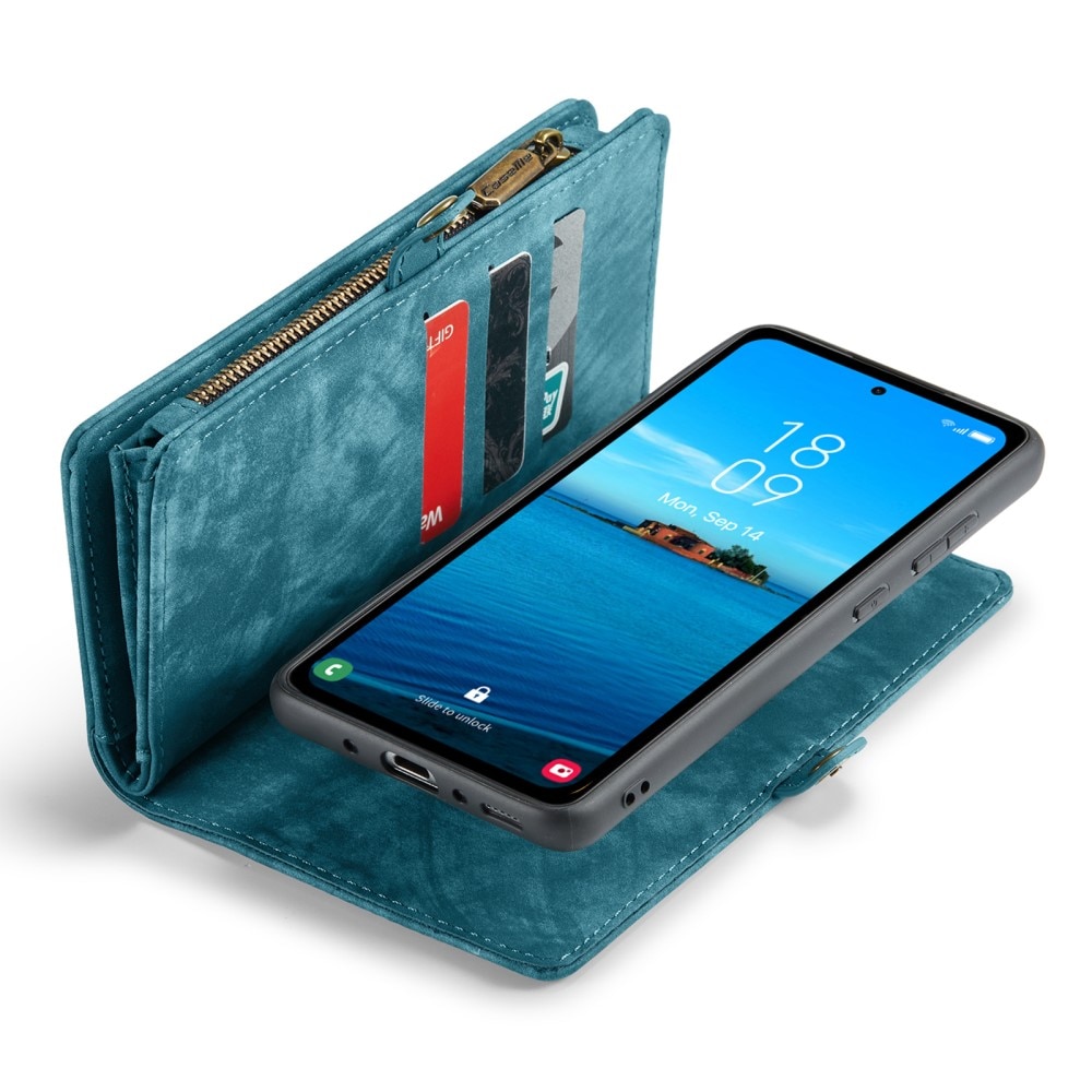 Multi-slot Hoesje Samsung Galaxy A35 blauw