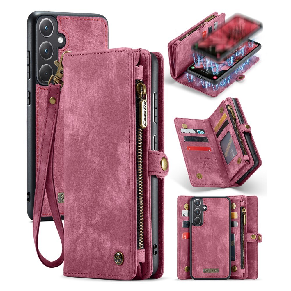 Multi-slot Hoesje Samsung Galaxy A35 Rood