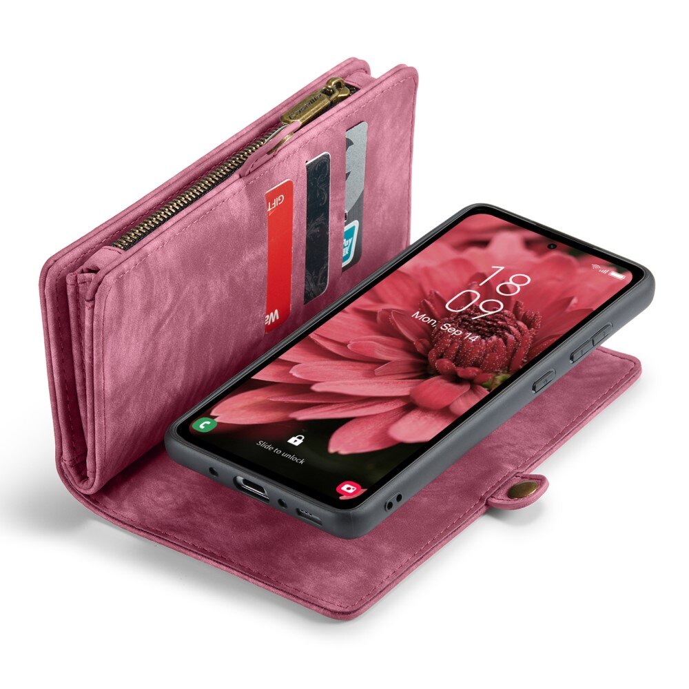 Multi-slot Hoesje Samsung Galaxy A35 Rood