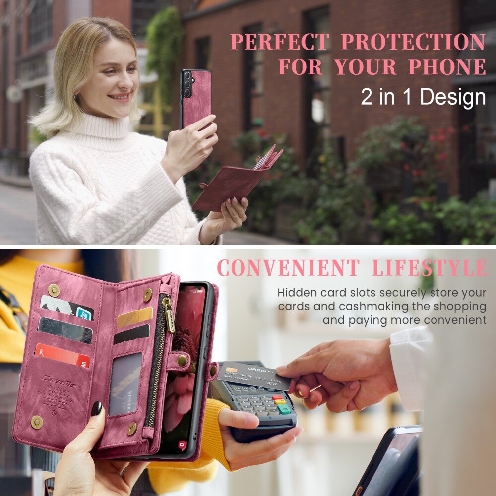 Multi-slot Hoesje Samsung Galaxy A35 Rood