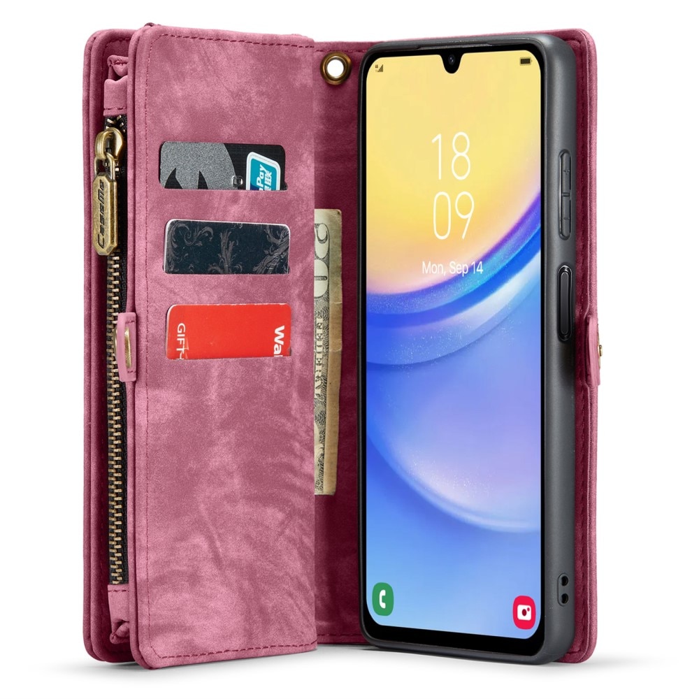 Multi-slot Hoesje Samsung Galaxy A15 rood