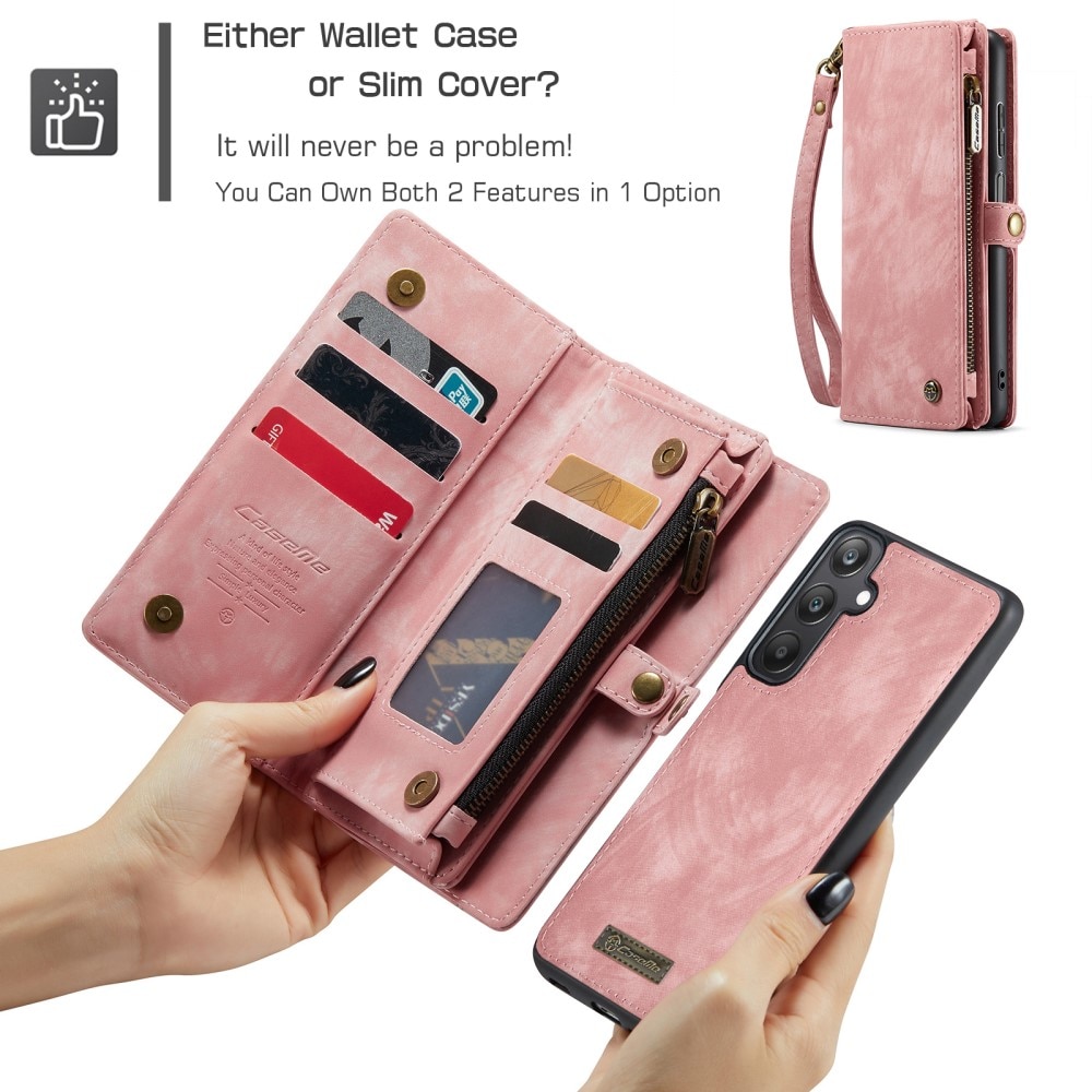 Multi-slot Hoesje Samsung Galaxy A25 Roze
